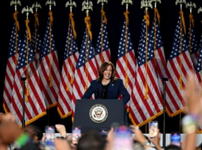 in debut rally harris criticizes trump for promoting fear and hate